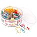 Set accesorii birou (agrafe, elastice, clipsuri, ace) deli